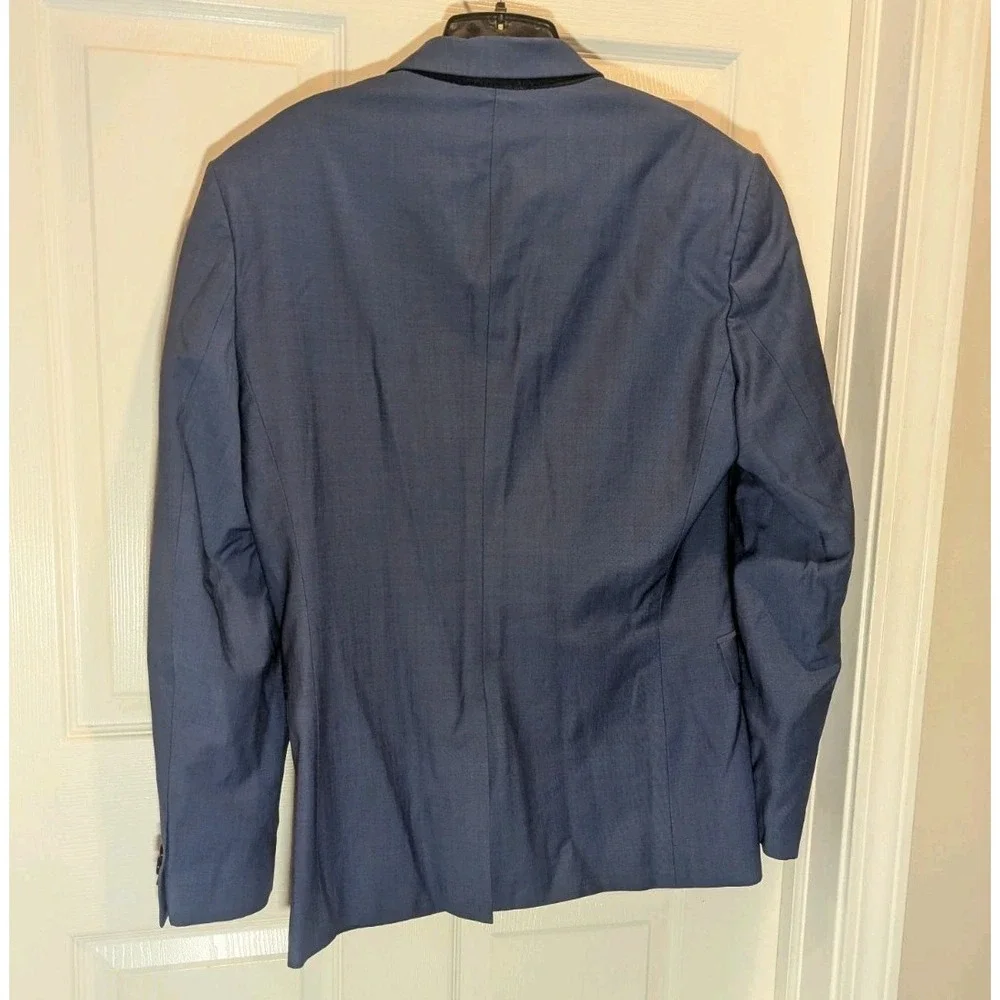 Modern Business Express Performance Slim Sport Coat 38R Blue Stretch Blazer